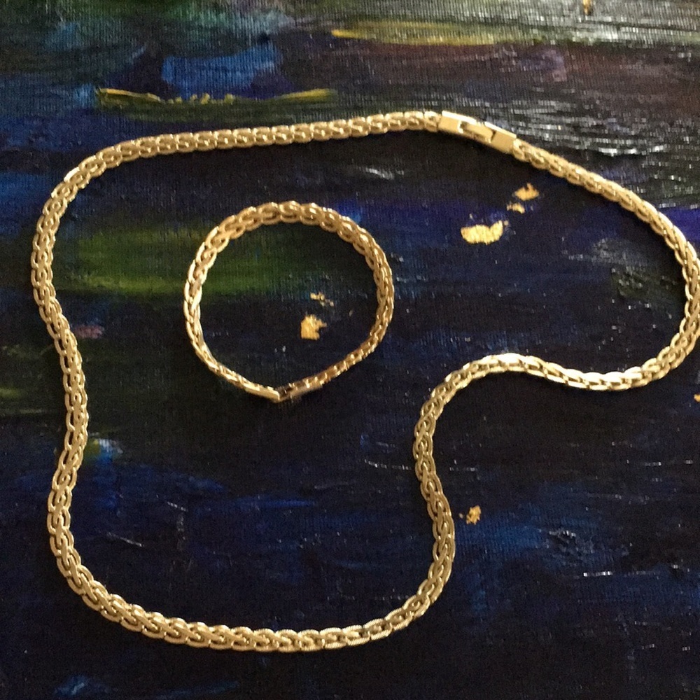 NWT vintage 14 karat gold filled chain & bracelet​